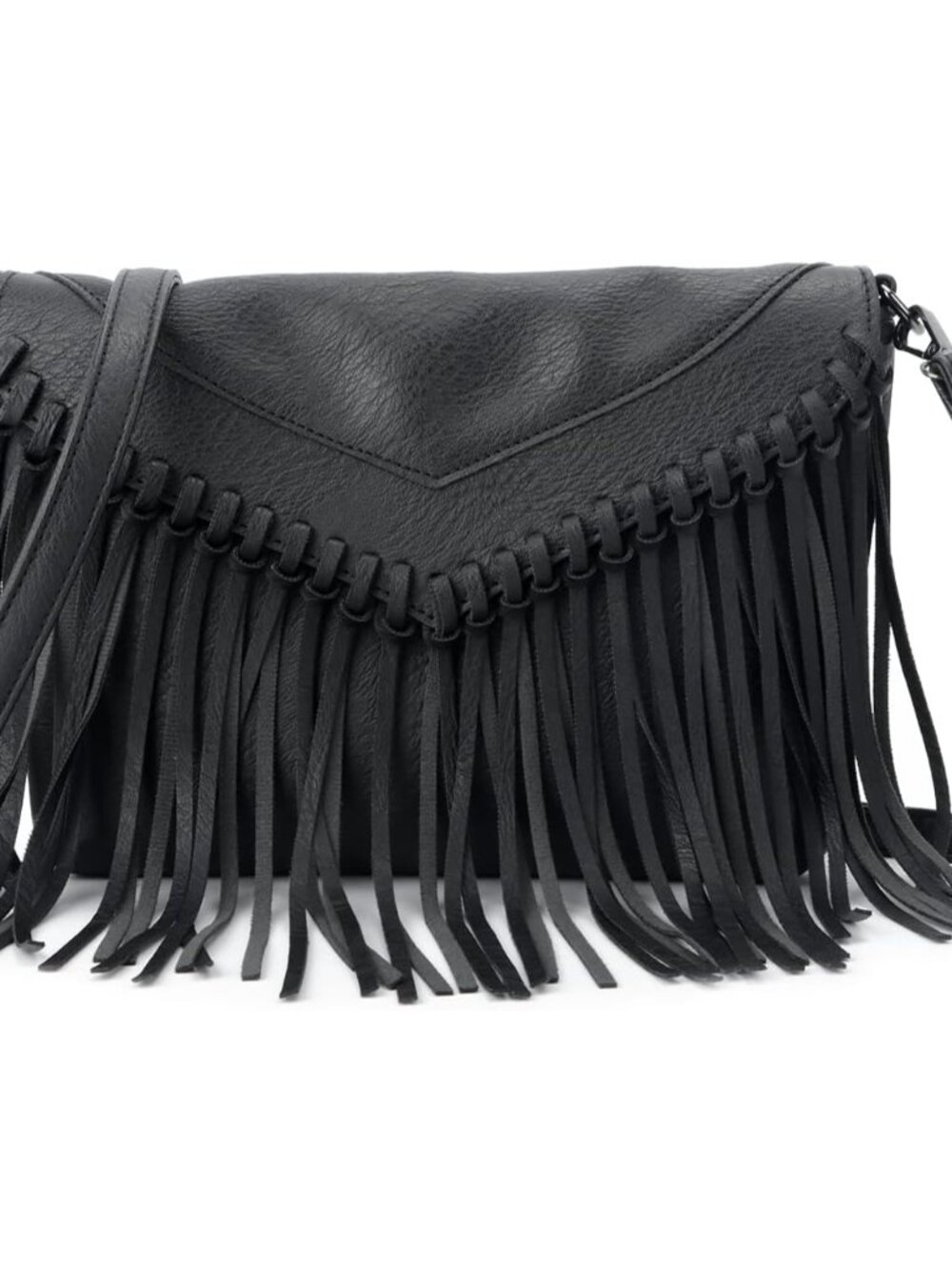 Fringe Crossbody Purse for Women Western Cowgirl Purse Leather Tassel Fanny Pack